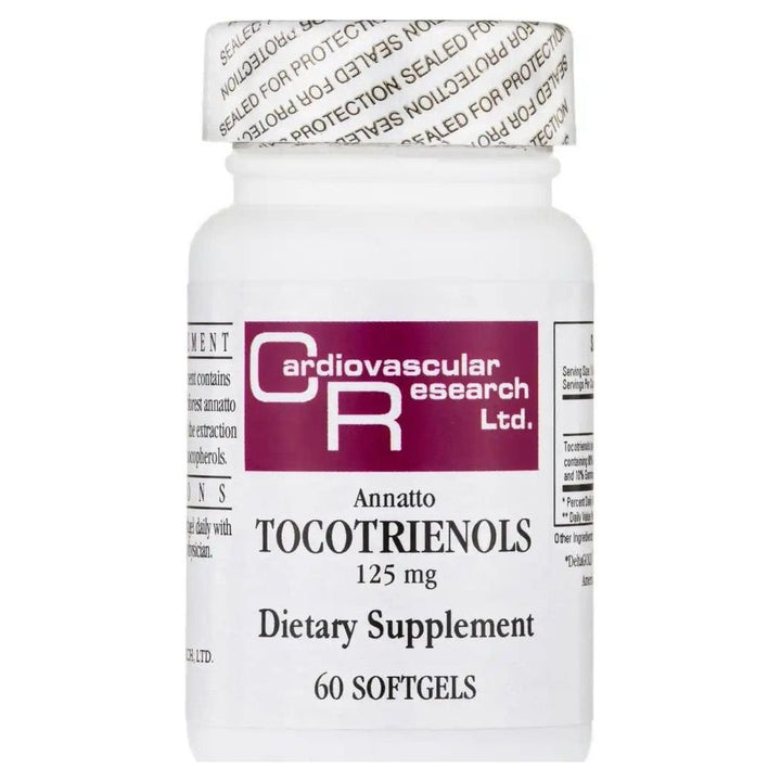 Cardiovascular Research Annatto Tocotrienols 125mg 60 Softgels - Supplement Facts panel