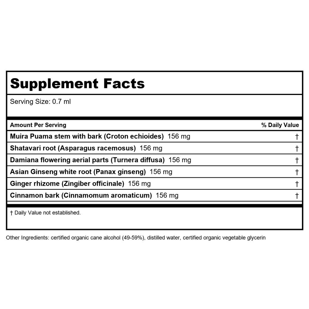 Herb Pharm Female Libido 1oz - - Supplement Facts panel