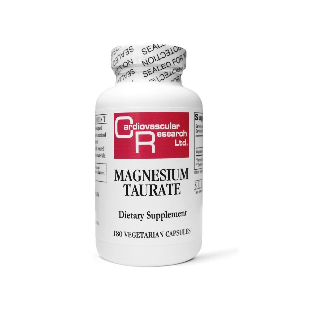 Cardiovascular Research Magnesium Taurate 125mg 60 Vcaps - Supplement Facts panel