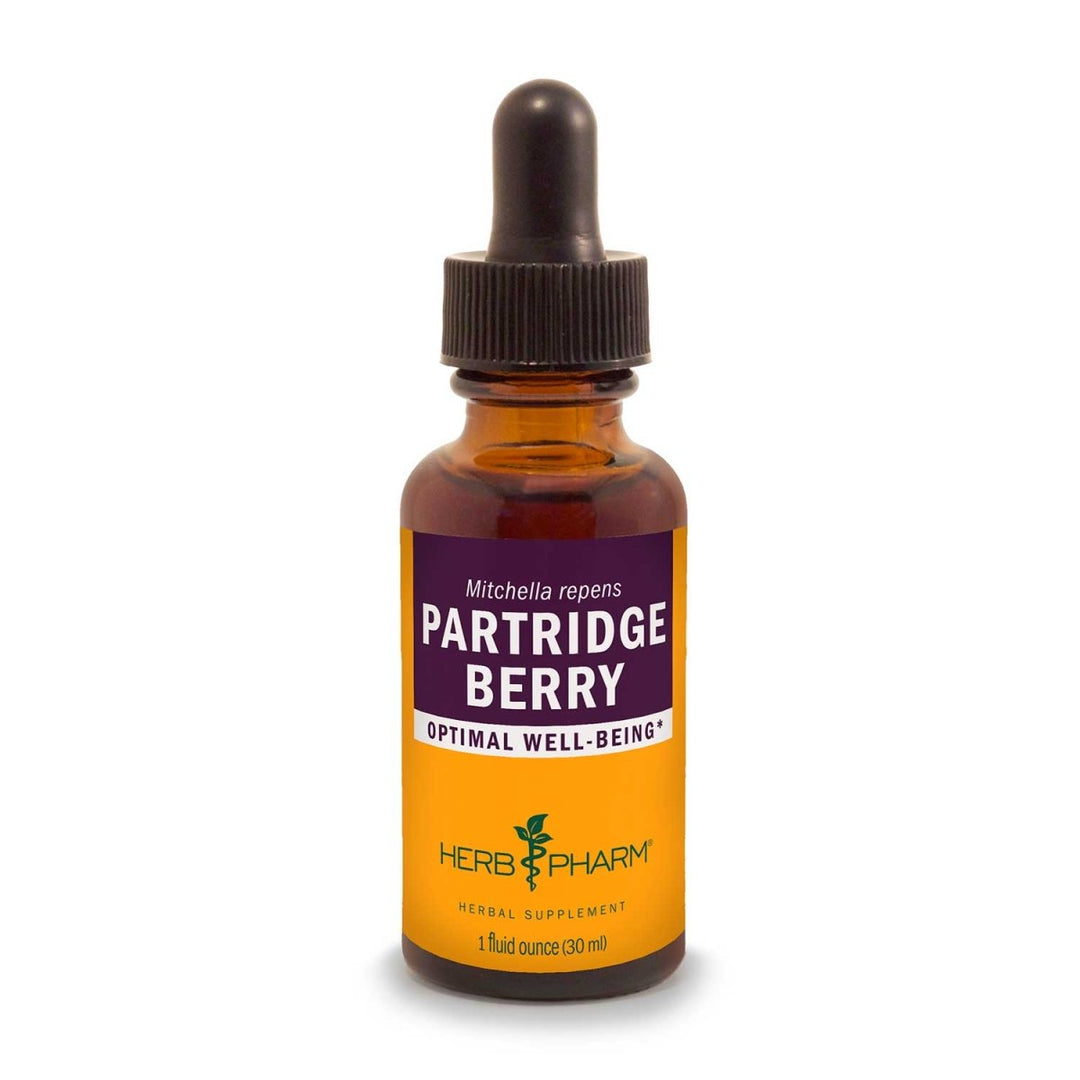 Herb Pharm Partridge Berry 1oz - Supplement Facts panel