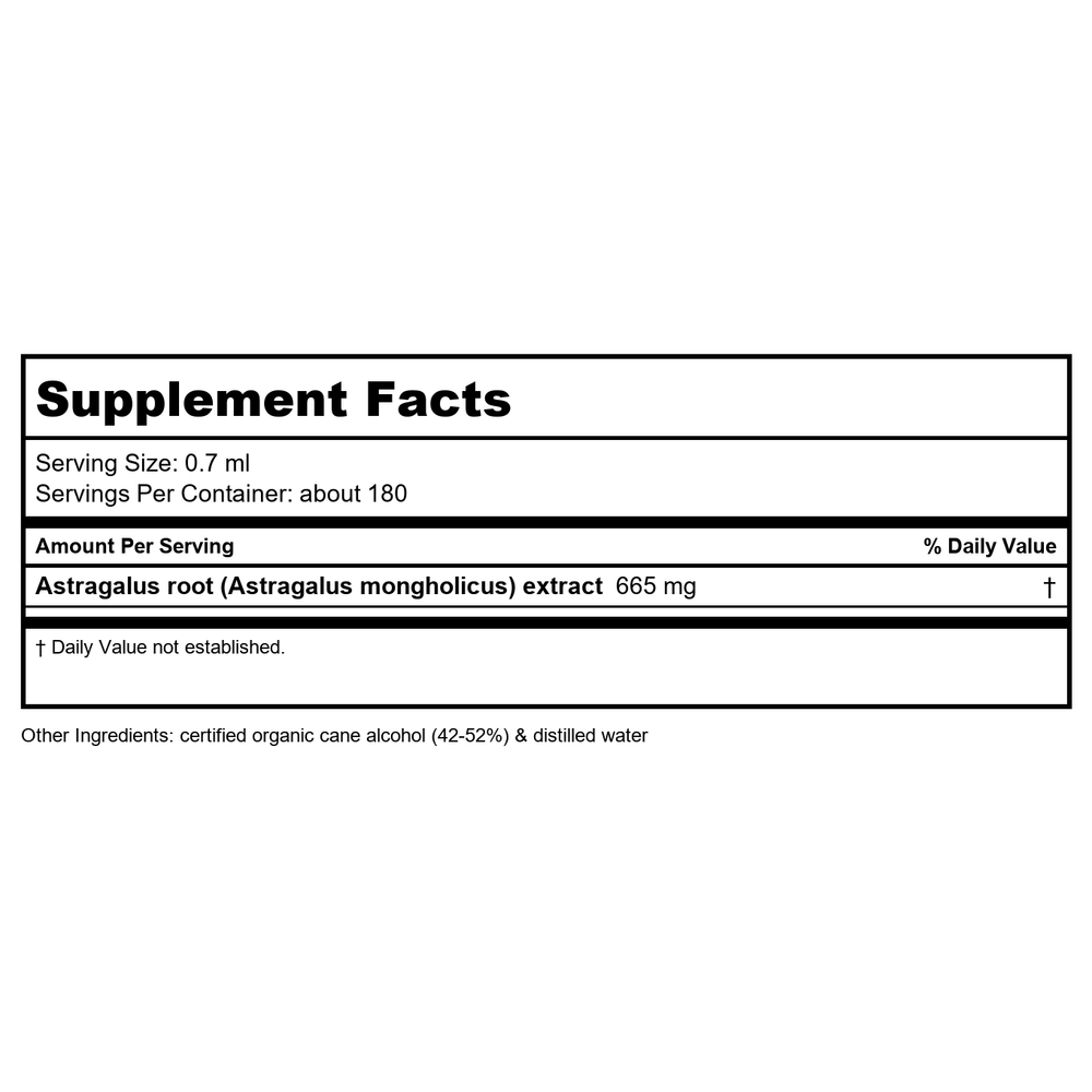 Herb Pharm Adrenal Support 1oz - Supplement Facts panel