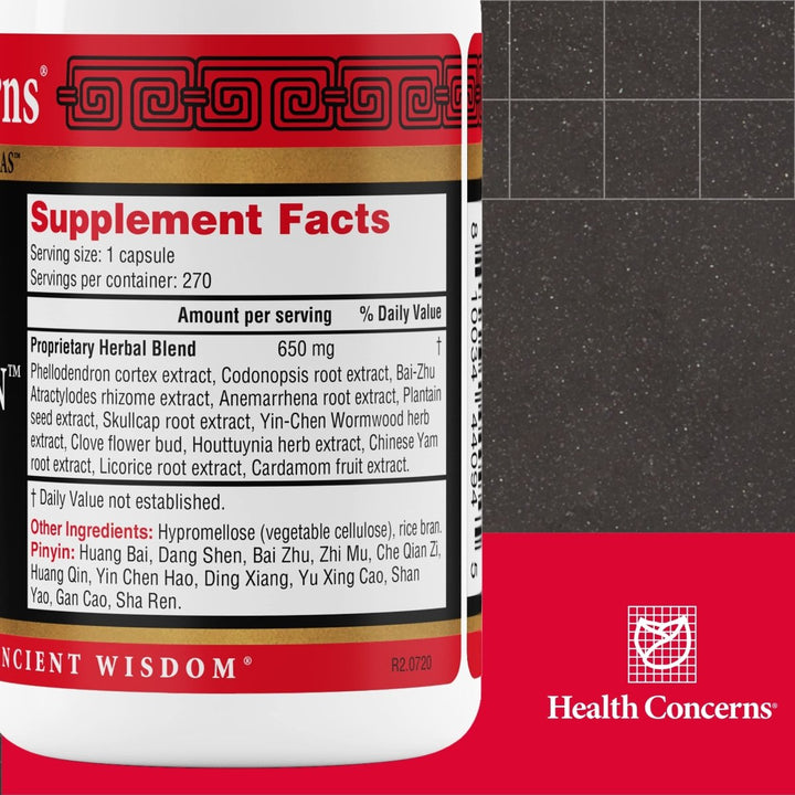 Health Concerns Phellostatin 270 Tablets - Supplement Facts panel