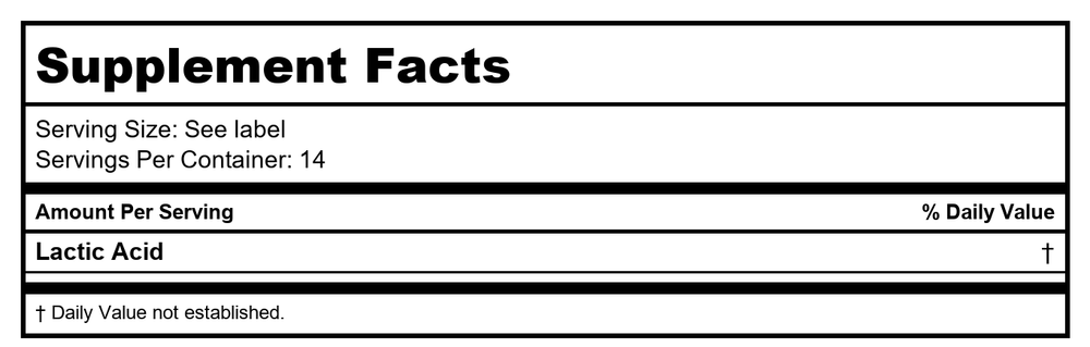 Vitanica V-Fresh Suppositories 6 Count - Supplement Facts panel