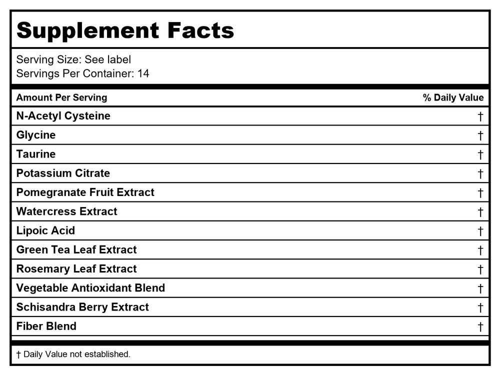 Ortho Molecular Core Support Chocolate 14 Servins - B09MZJS8NW - Supplement Facts panel