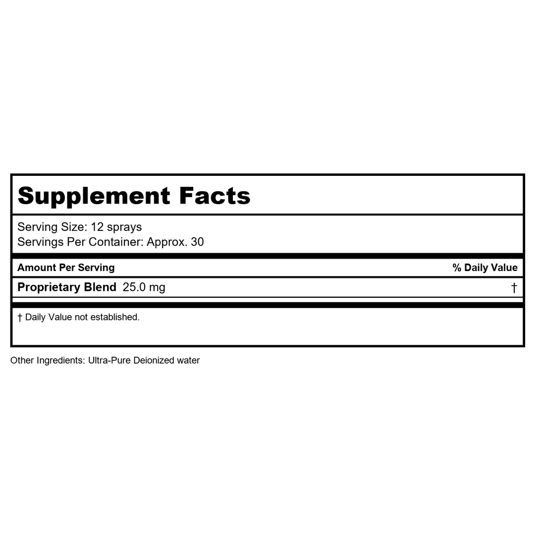 Results RNA ACG Glutathione Extra Strength 2oz - Walmart Only - Supplement Facts panel