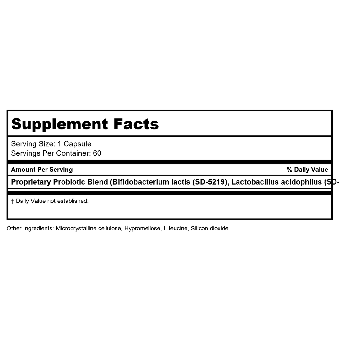 Innate REsponse Flora 5-14 Complete Care 60 Vcaps - Supplement Facts panel
