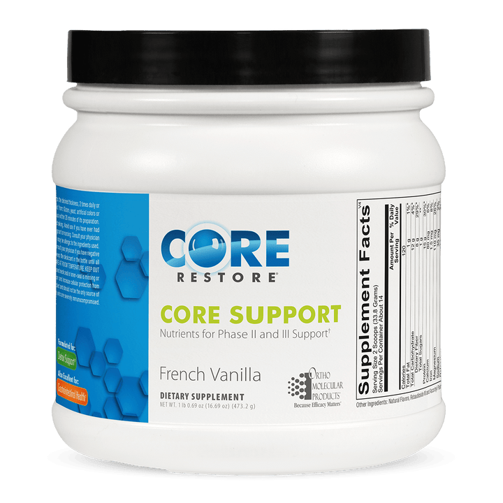 Ortho Molecular Core Support French Vanilla 14 Servings - Supplement Facts panel