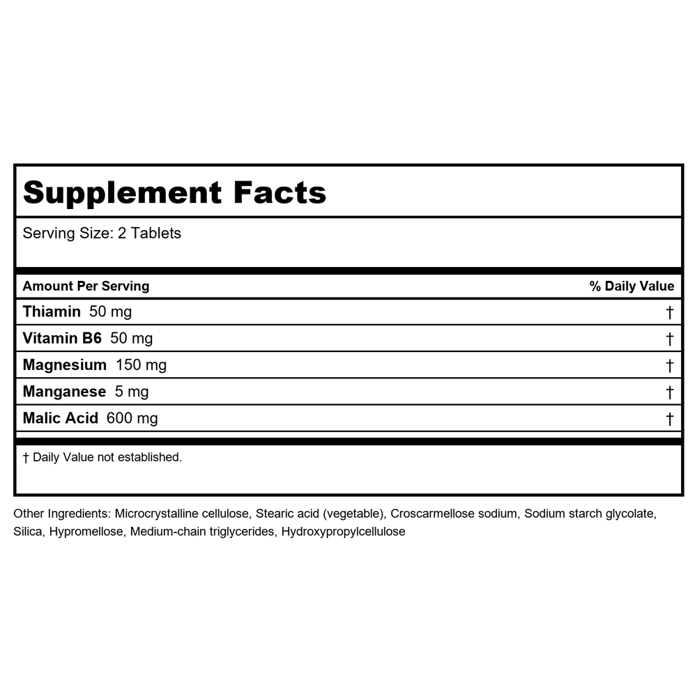 Metagenics Fibroplex 120 Tablets - 2 Pack - Supplement Facts panel
