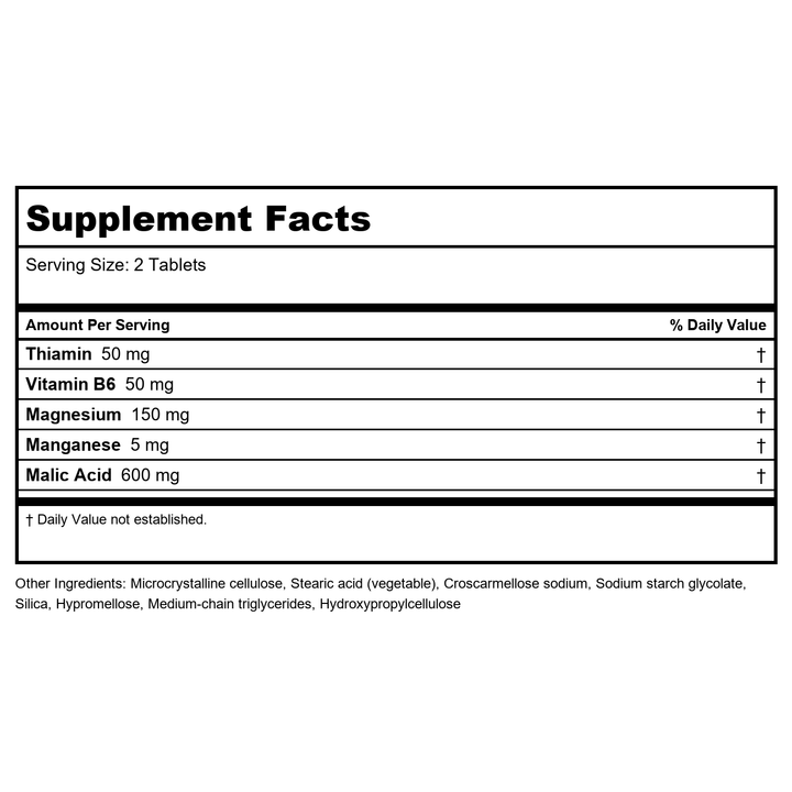 Metagenics Fibroplex 120 Tablets - 2 Pack - Supplement Facts panel