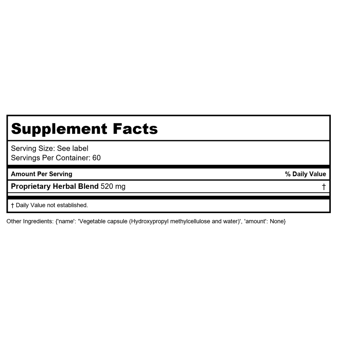 Bio-Botanical Research G.I. Detox Plus Bind 60 Capsules - Supplement Facts panel