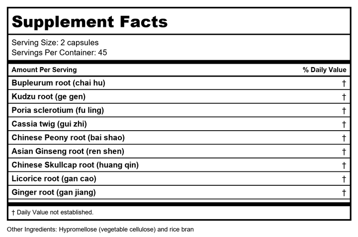 Health Concerns Ease 2 90 Tablets - Supplement Facts panel