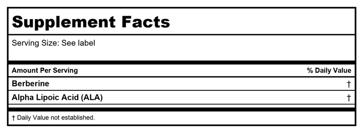 Ortho Molecular CM Core 90 Capsules - Supplement Facts panel