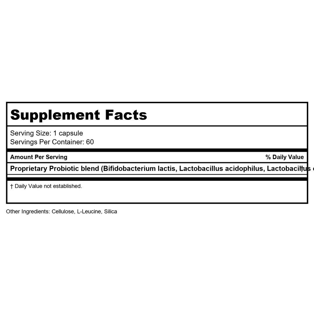Innate Response Flora 50-14 Clinical Strength 60 Vcaps - Supplement Facts panel