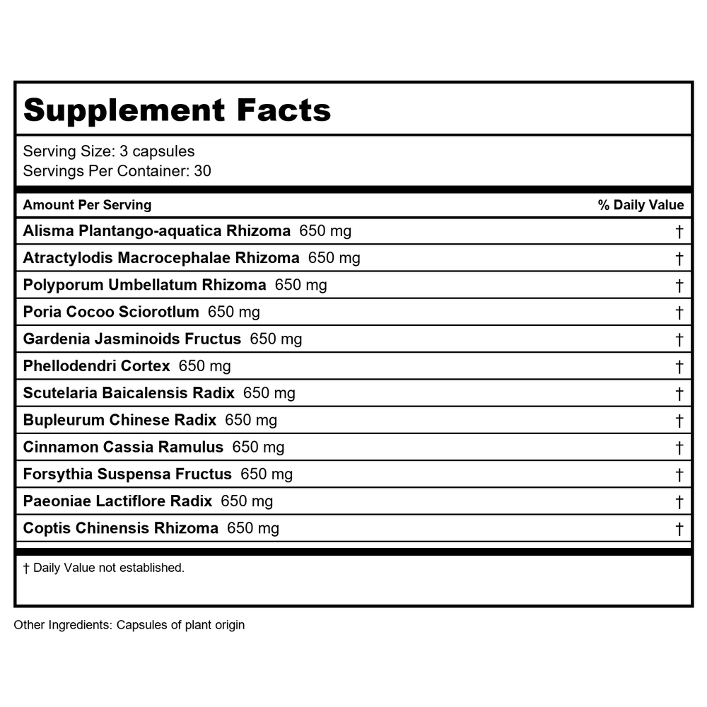 Pacific Biologic ArteClear Blood Pressure 90 Vcaps - Supplement Facts panel