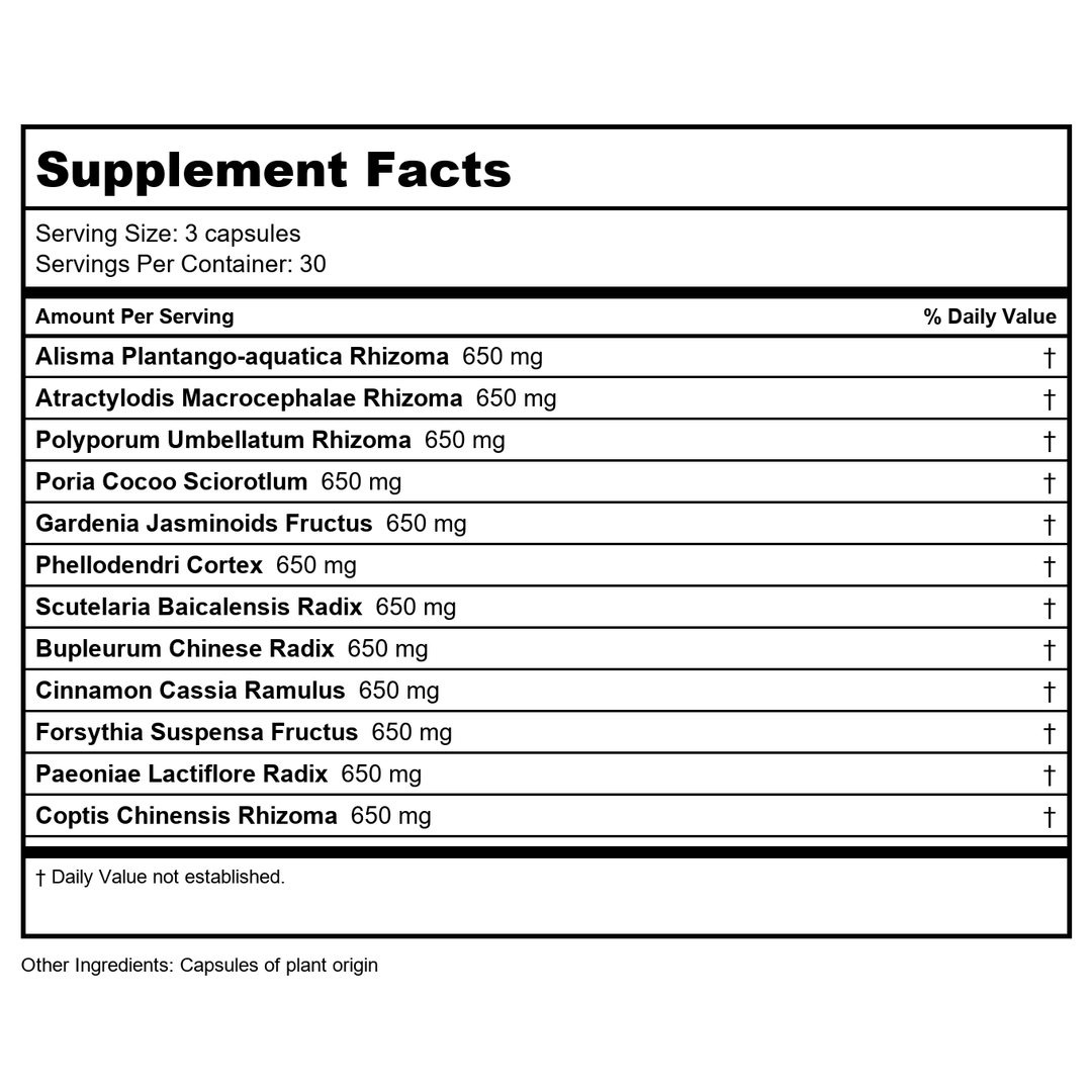 Pacific Biologic ArteClear Blood Pressure 90 Vcaps - Supplement Facts panel