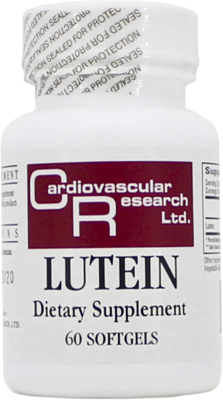 Cardiovascular Research Lutein 60 Softgels - Supplement Facts panel
