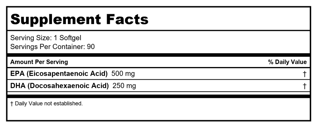 Now Foods Ultra Omega-3 Bovine Gelatin 90 Softgels - 1661 - Supplement Facts panel