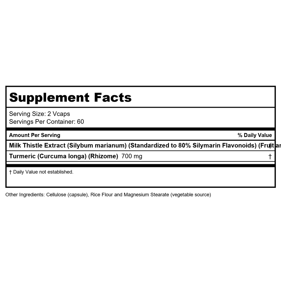 Now Foods Silymarin Milk Thistle Extract 150 mg 120 Vcaps - 4737 - Supplement Facts panel