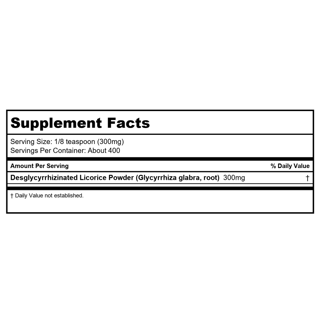 Vital Nutrients Acetyl L-Carnitine Powder 100 Grams - Supplement Facts panel