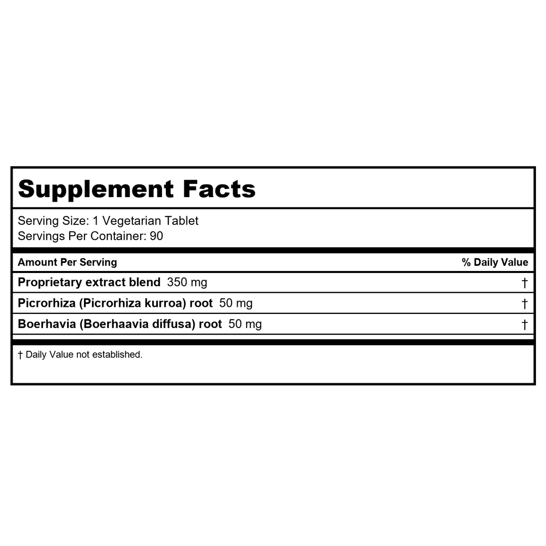 Ayush Herbs Livit-2 Liver Support 90 Tablets - Supplement Facts panel