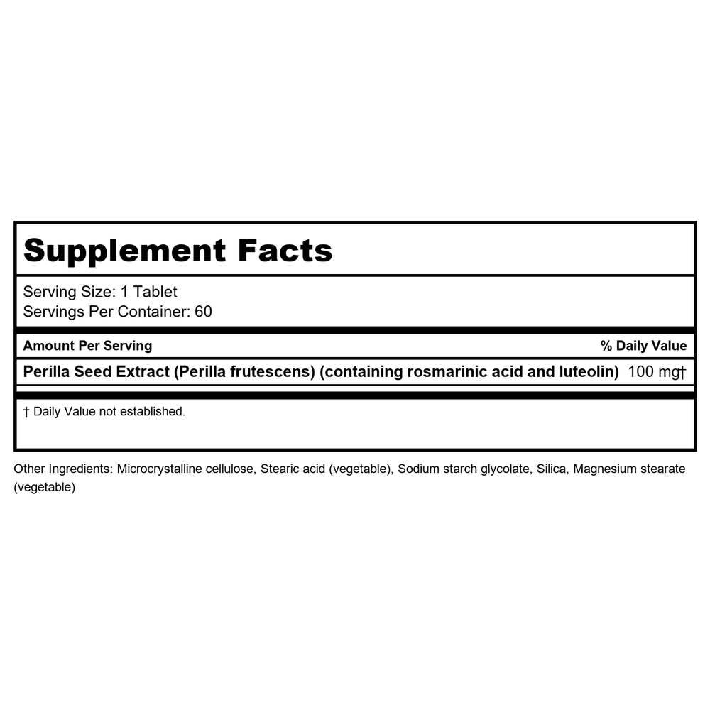 Metagenics Perimine 60 Tabs - 2 Pack - Supplement Facts panel