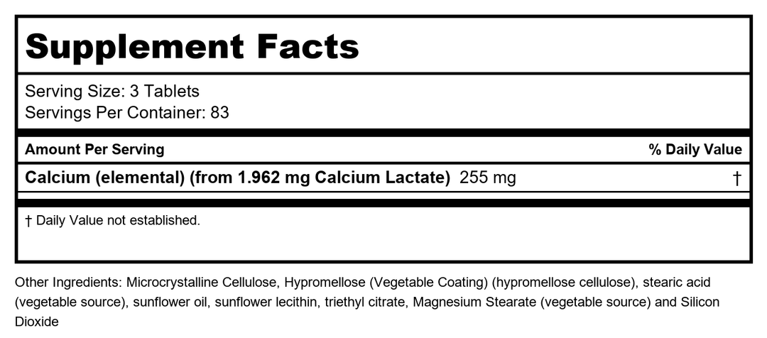 Now Foods Calcium &amp; Magnesium Powder 8oz - 1243 - Supplement Facts panel