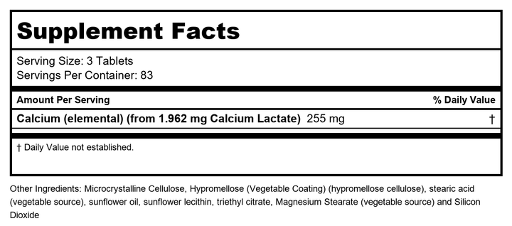 Now Foods Calcium &amp; Magnesium Powder 8oz - 1243 - Supplement Facts panel