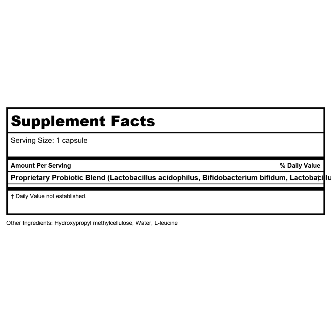 Klaire Labs Vital-Zymes Forte 120 Vcaps - Supplement Facts panel