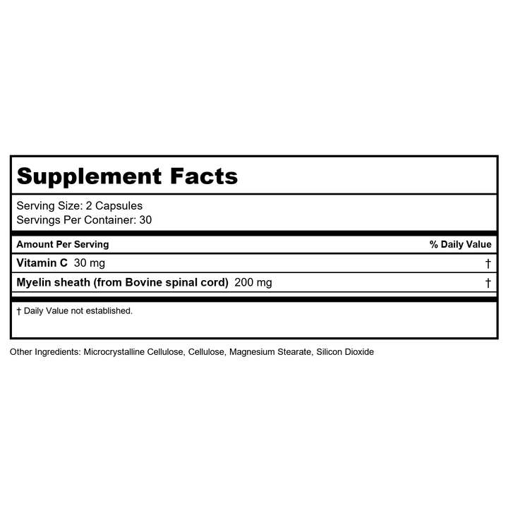 Ecological Formulas Sphingolin 240 Capsules - Supplement Facts panel