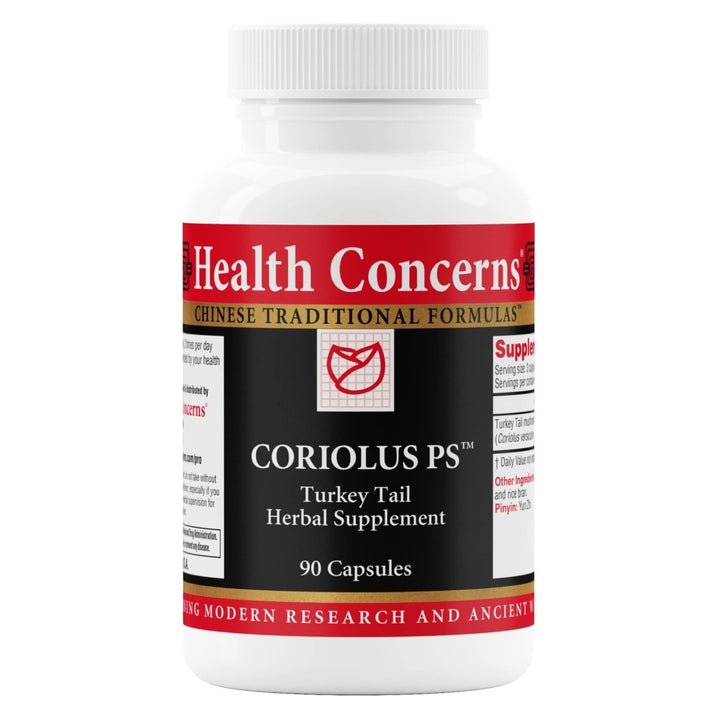 Health Concerns Coriolus PS 90 Tablets - Supplement Facts panel
