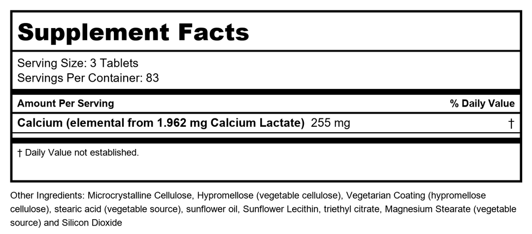 Now Foods Calcium &amp; Magnesium Powder 8oz - 1243 - 2 Pack - Supplement Facts panel