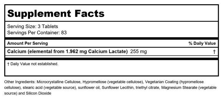Now Foods Calcium &amp; Magnesium Powder 8oz - 1243 - 2 Pack - Supplement Facts panel