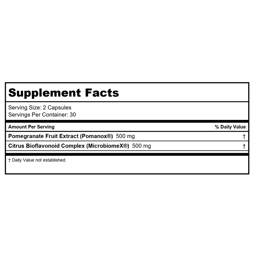 Ortho Molecular PhytoPre 60 Capsules - Supplement Facts panel