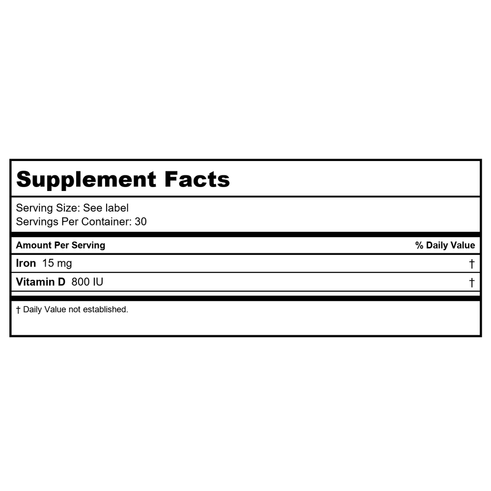 Innate Response Women's Multiviatmin 60 Tablets - Supplement Facts panel