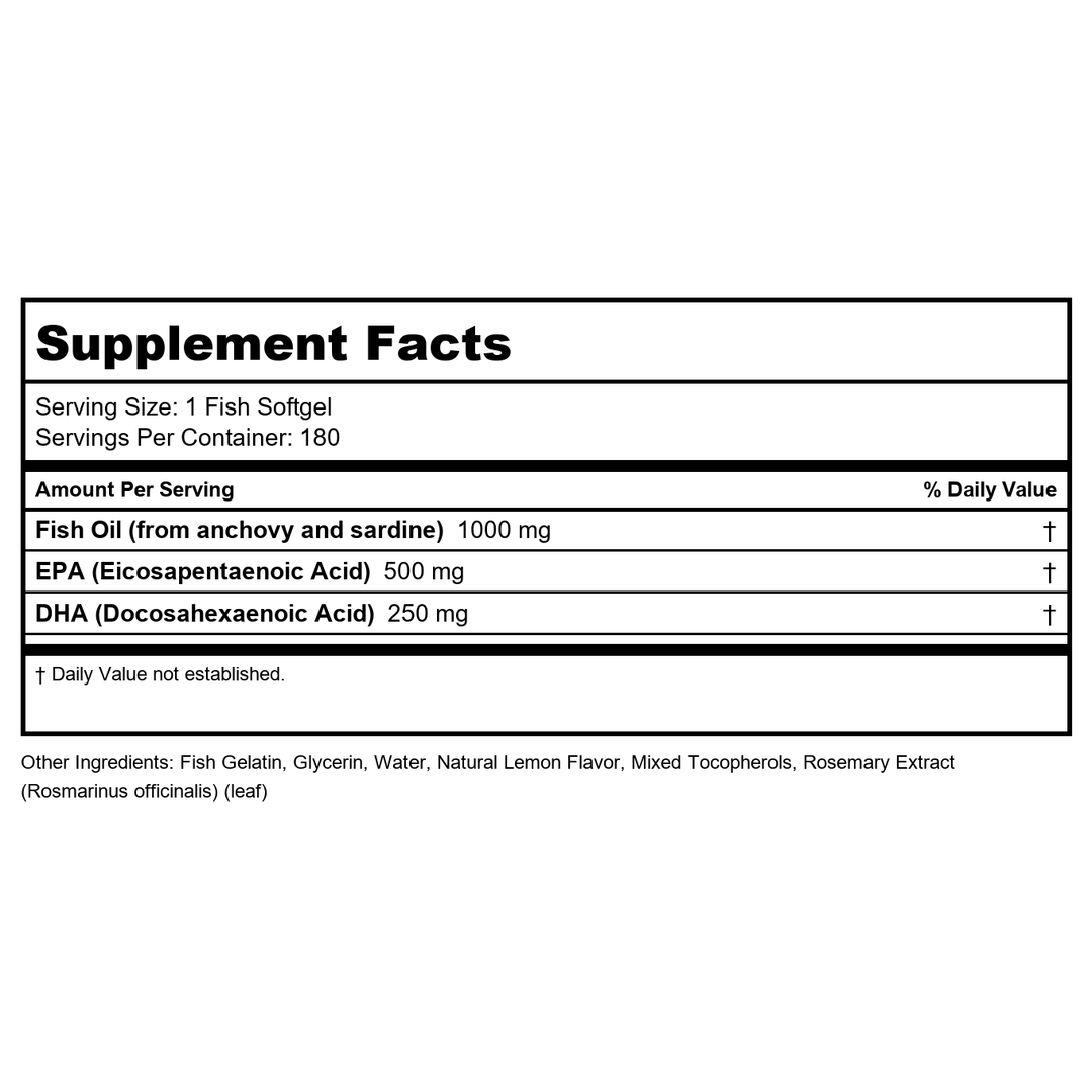 Now Foods Ultra Omega-3 Fish Gelatin 180 Fish Softgels - 1665 - Supplement Facts panel