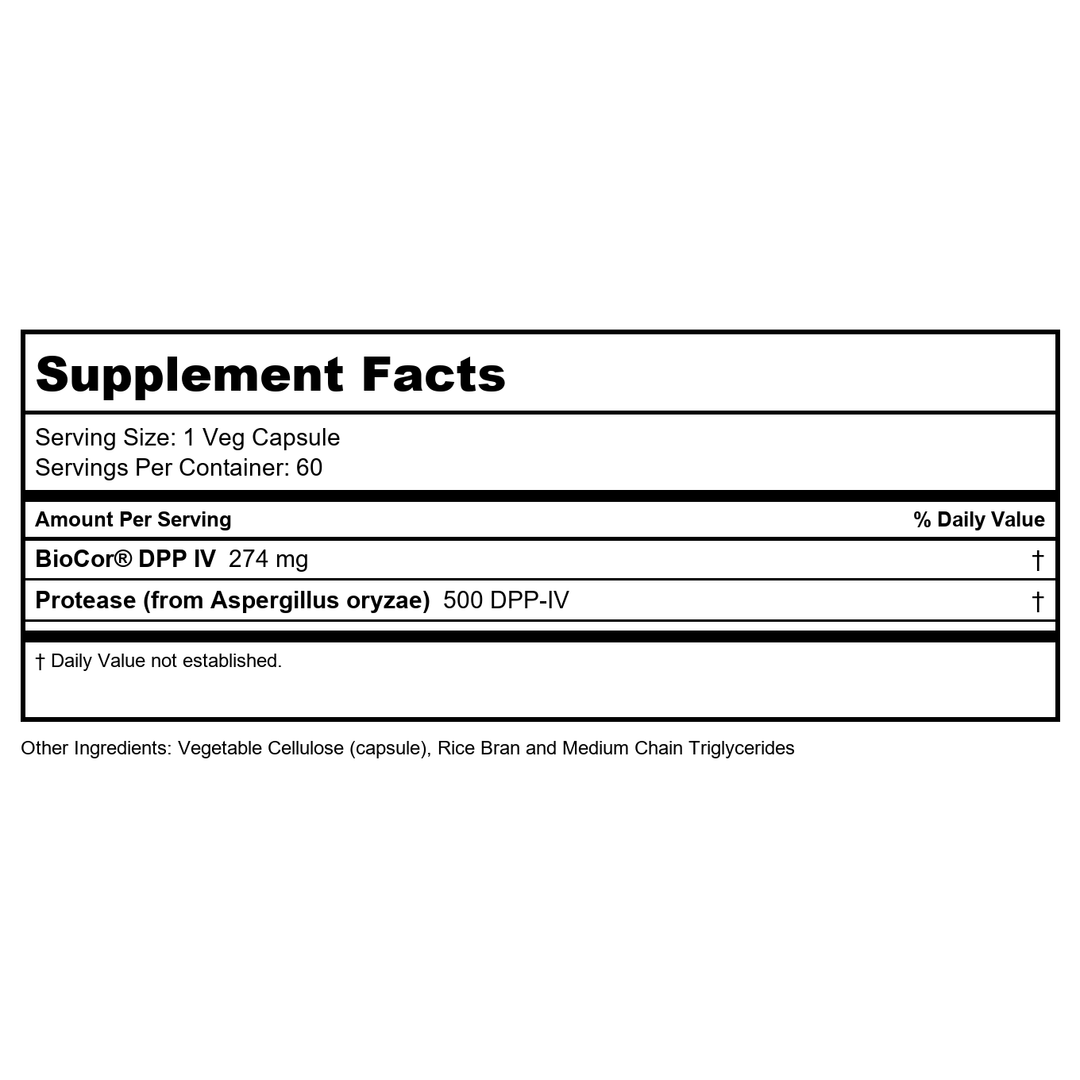 Now Foods Gluten Digest 60 Vcaps - 2959 - Supplement Facts panel