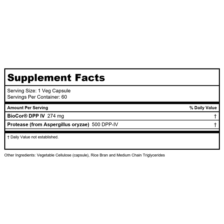 Now Foods Gluten Digest 60 Vcaps - 2959 - Supplement Facts panel
