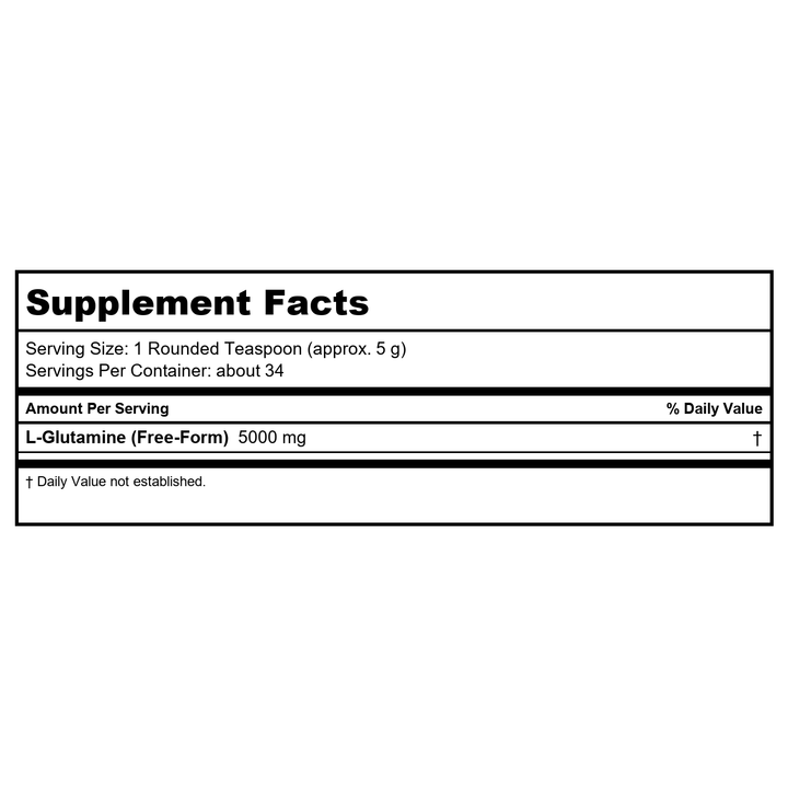 Now Sports L-Leucine Powder 9oz - 0241 - Supplement Facts panel