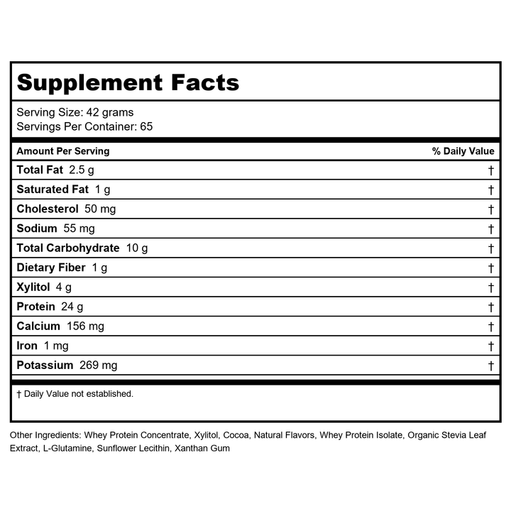Now Sports Whey Protein, Creamy Vanilla Powder 6 Pounds - 2186 - Supplement Facts panel