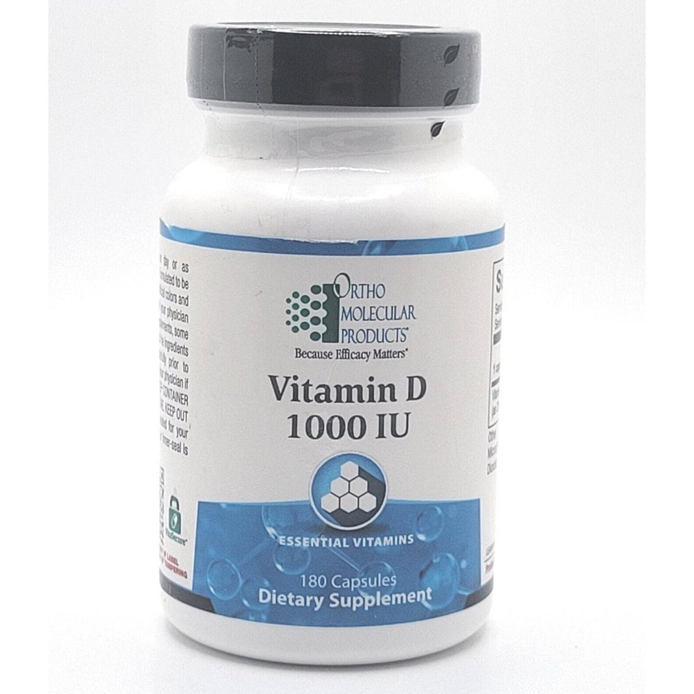 Ortho Molecular Vitamin D 1,000 IU 180 Capsules - - Supplement Facts panel