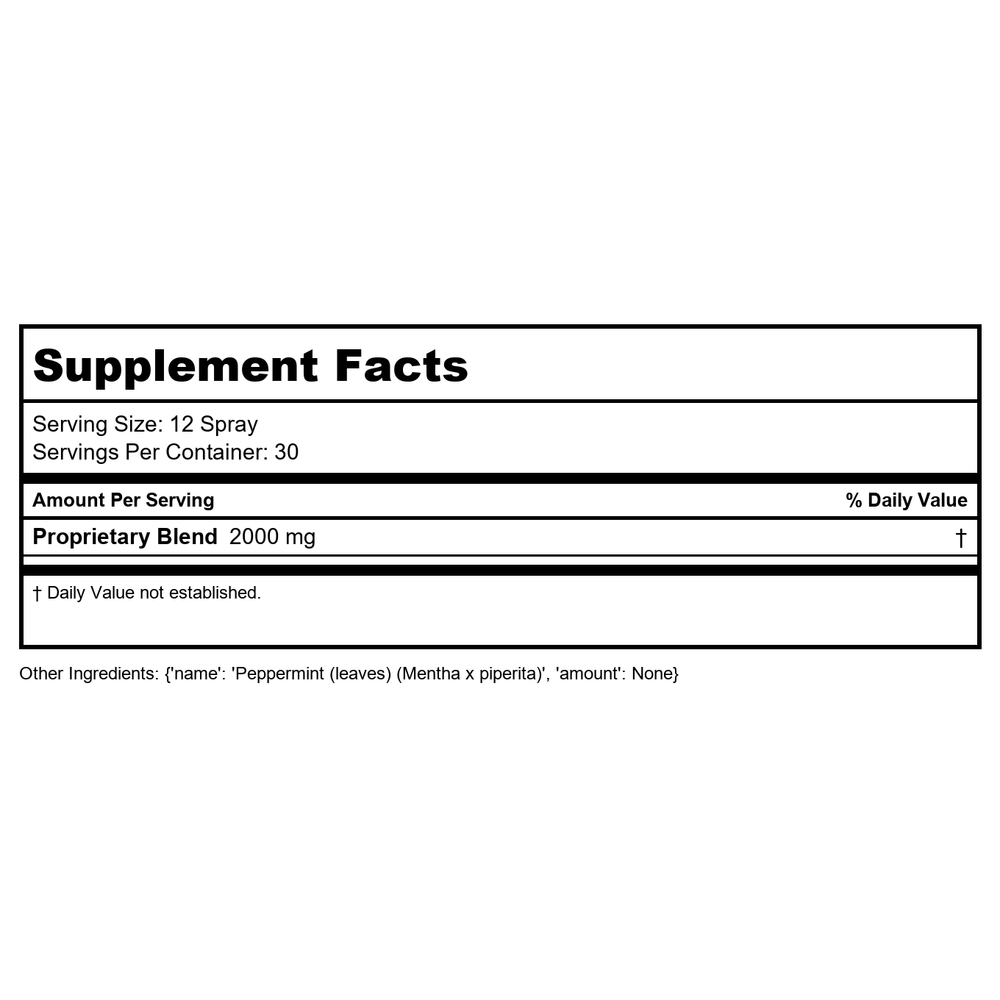 Results RNA ACP Pulmo Extra Strength 2oz - Supplement Facts panel