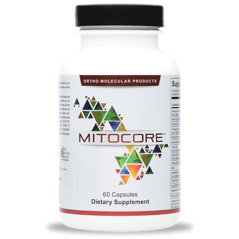Ortho Molecular Mitocore 120 Capsules - 2 Pack - Supplement Facts panel