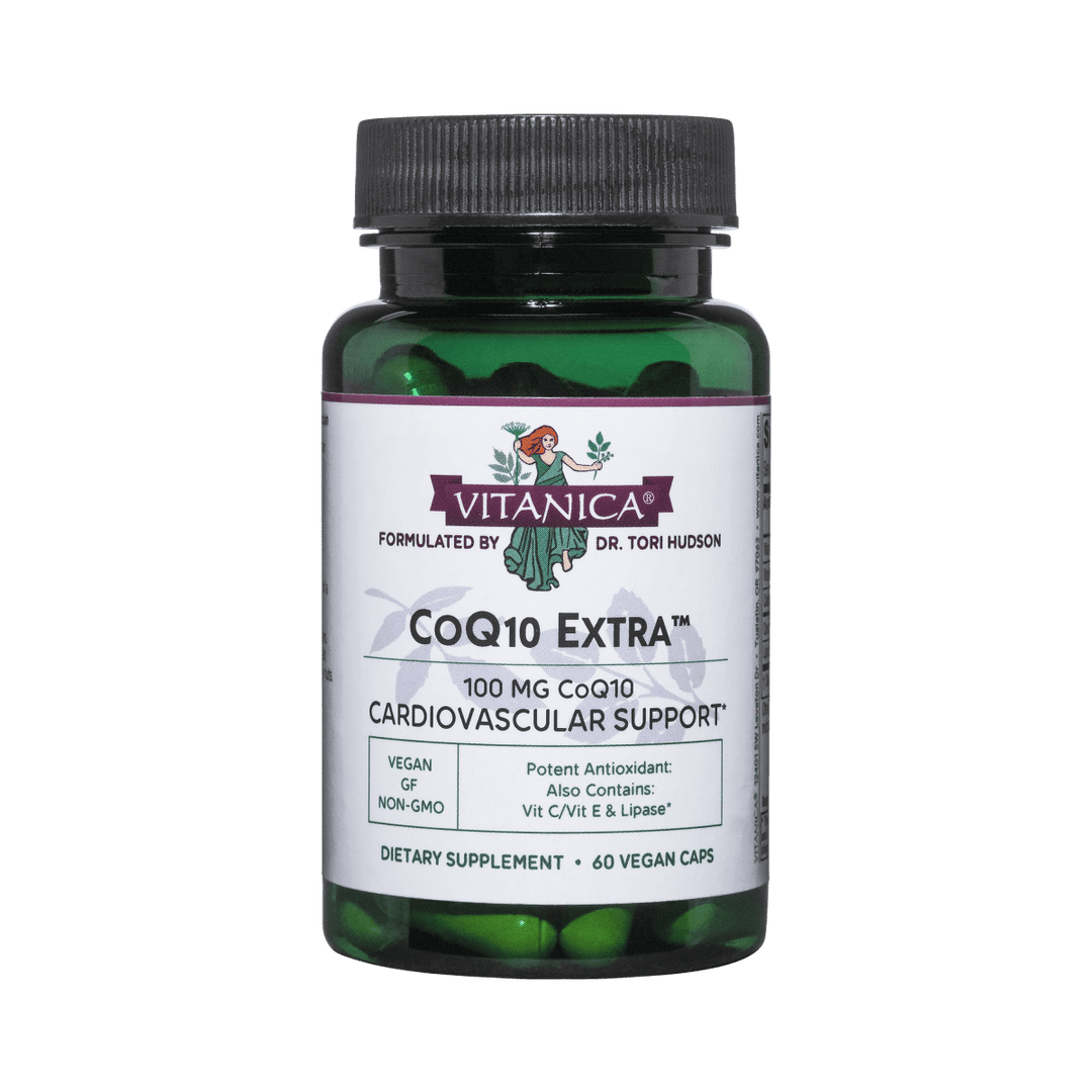 Vitanica CoQ10 Extra 100 mg 60 Vcaps - Supplement Facts panel