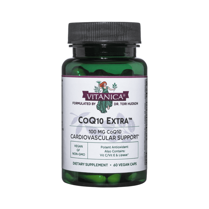 Vitanica CoQ10 Extra 100 mg 60 Vcaps - Supplement Facts panel