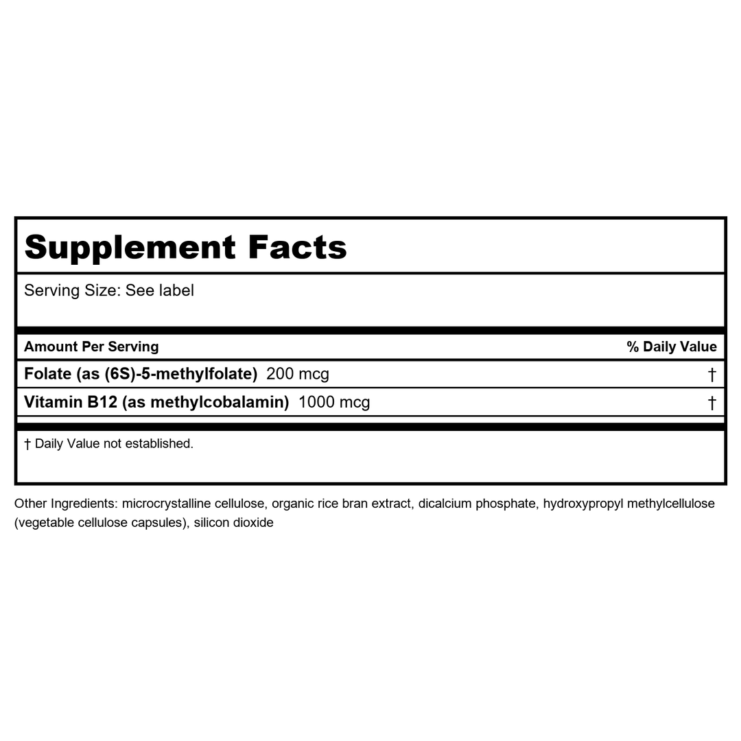 EuroMedica Active Bio-B 60 Capsules - Supplement Facts panel