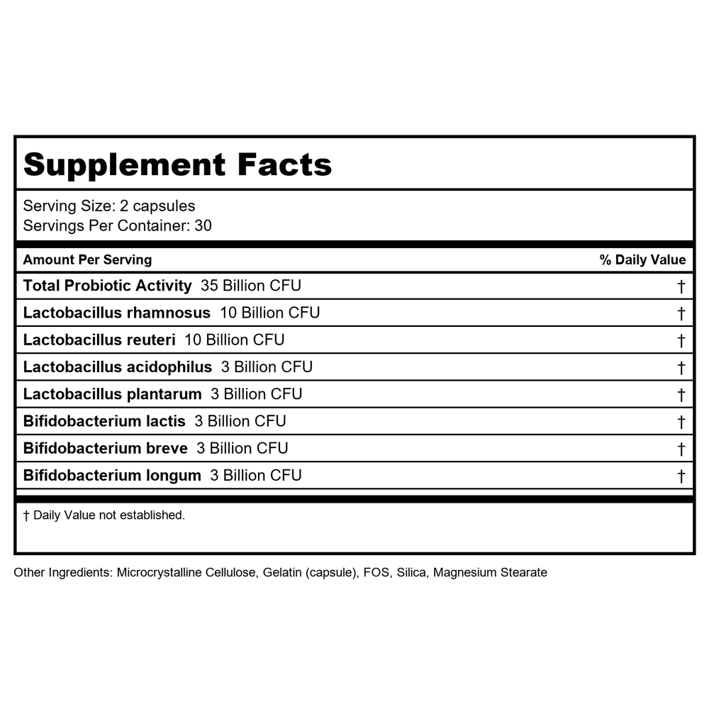 Vinco LadyBiotic UTH 60 Vcaps - B01AVKMK56 - Supplement Facts panel