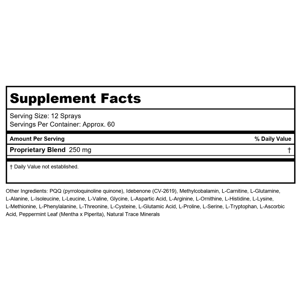 Results RNA ACR Regen Extra Strength 2oz - Supplement Facts panel