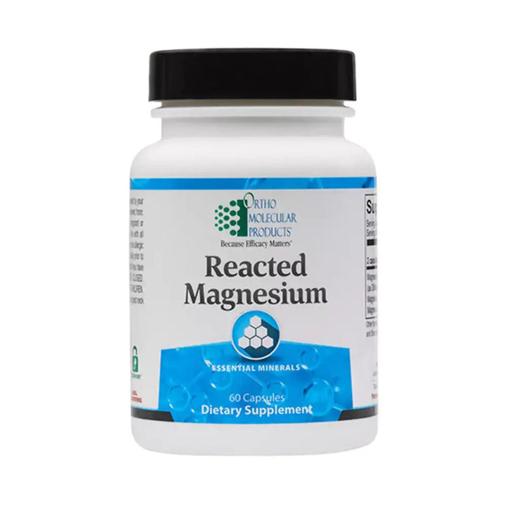 Ortho Molecular Reacted Magnesium 60 Capsules - Supplement Facts panel