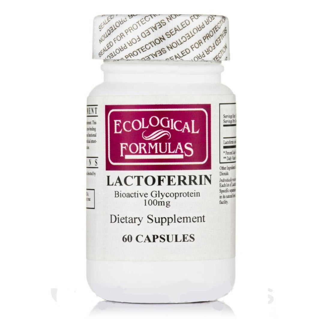 Ecological Formulas Lactoferrin 100 mg 60 Capsules - Supplement Facts panel