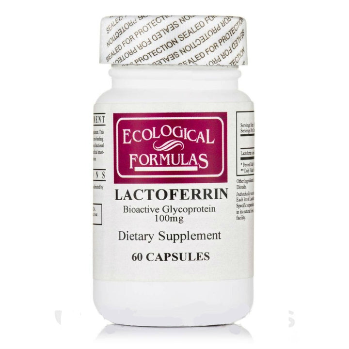 Ecological Formulas Lactoferrin 100 mg 60 Capsules - Supplement Facts panel